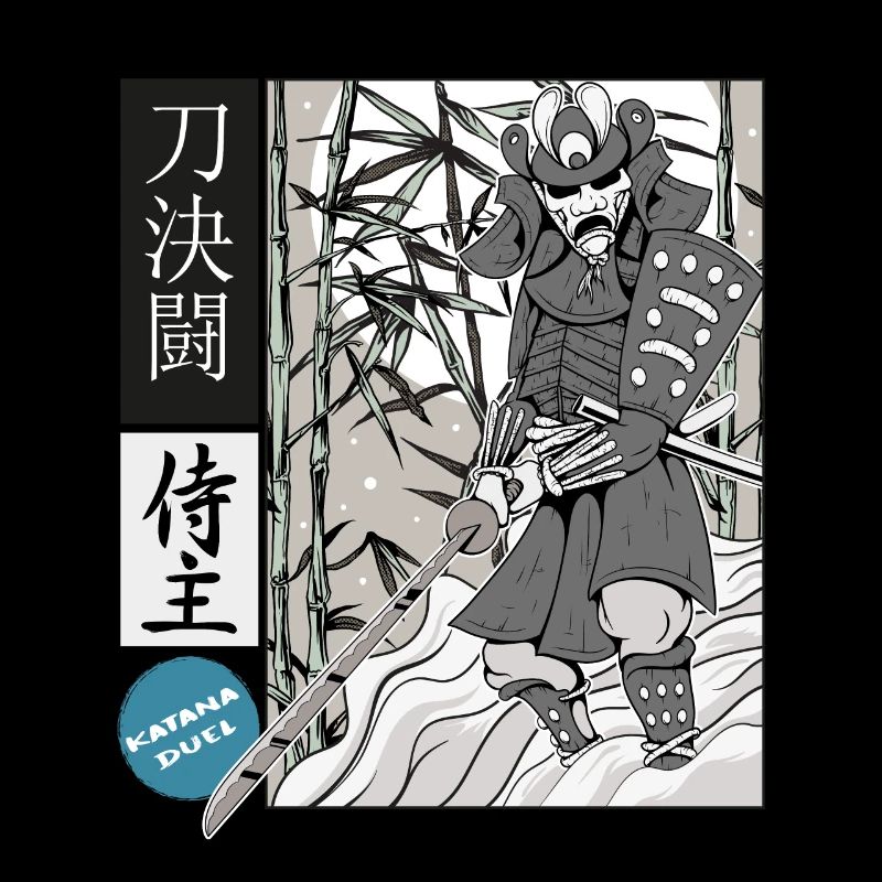 Samurai katana masterful swordsman