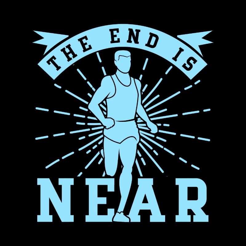 Running The End Is Near Marathon Runner Gift