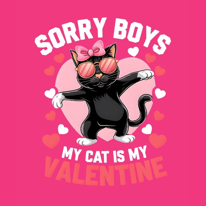 Célibataire & Chat Saint-Valentin Mon chat est mon valentin
