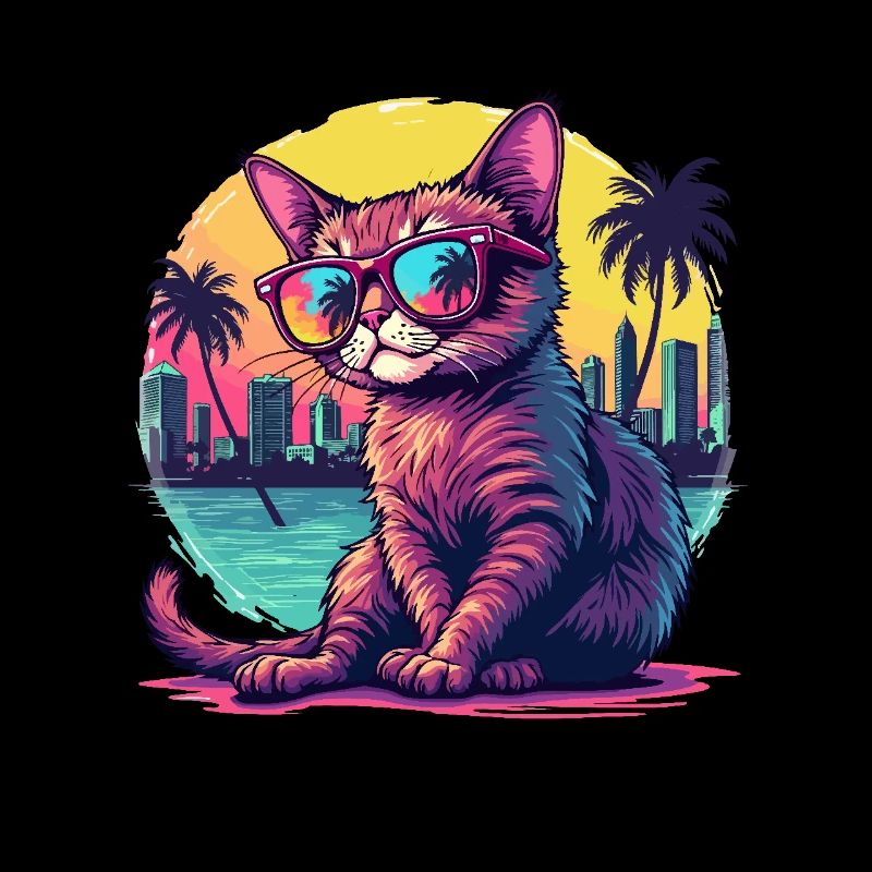 Chat pour les propriétaires de chats, chat coloré