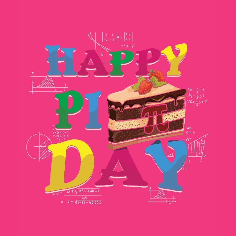 Bonne journée Pi avec gâteau et maths