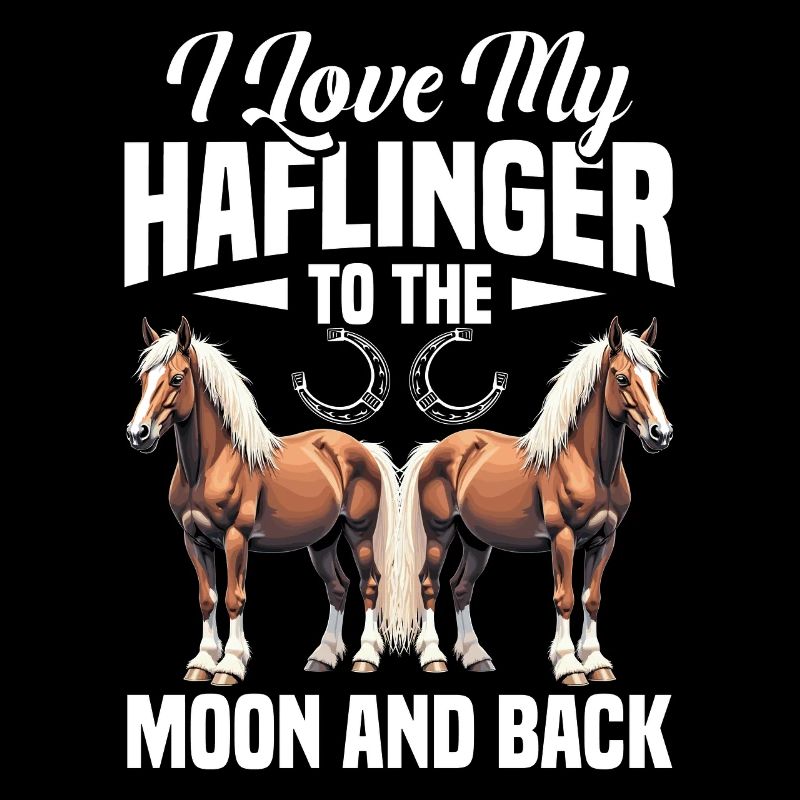 Haflinger lune et dos cheval propriétaire Riding Hafling