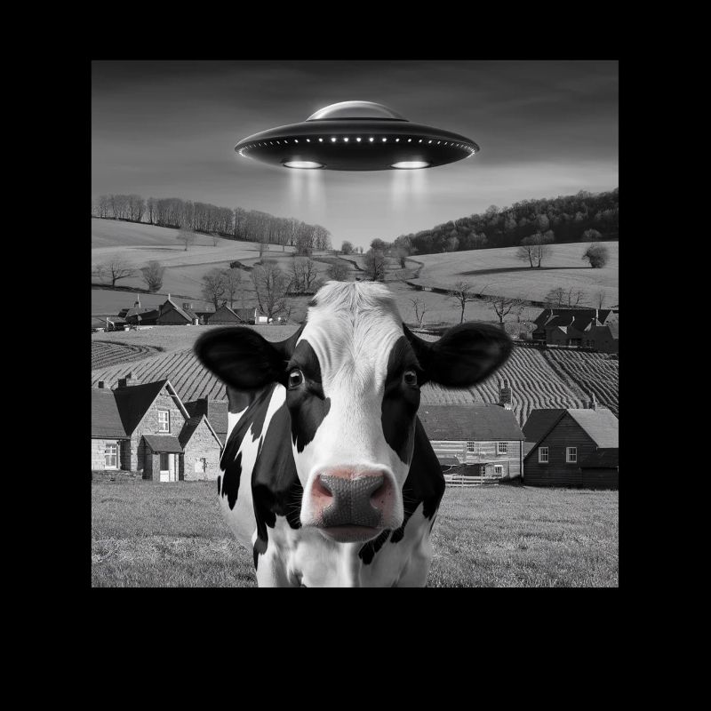 Alien Encounter Cow Selfie