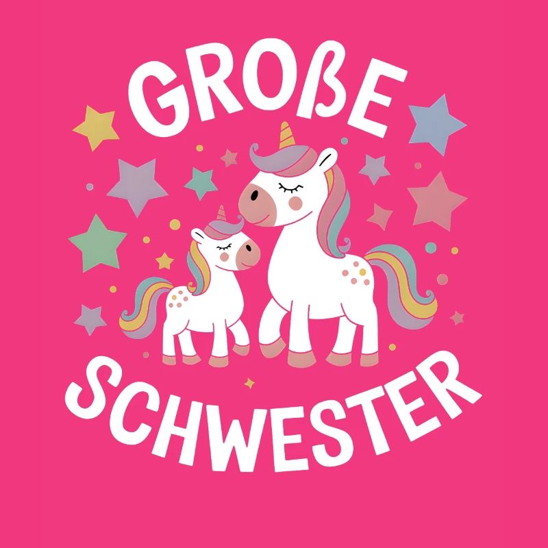 Ich werde eine große Schwester Einhorn