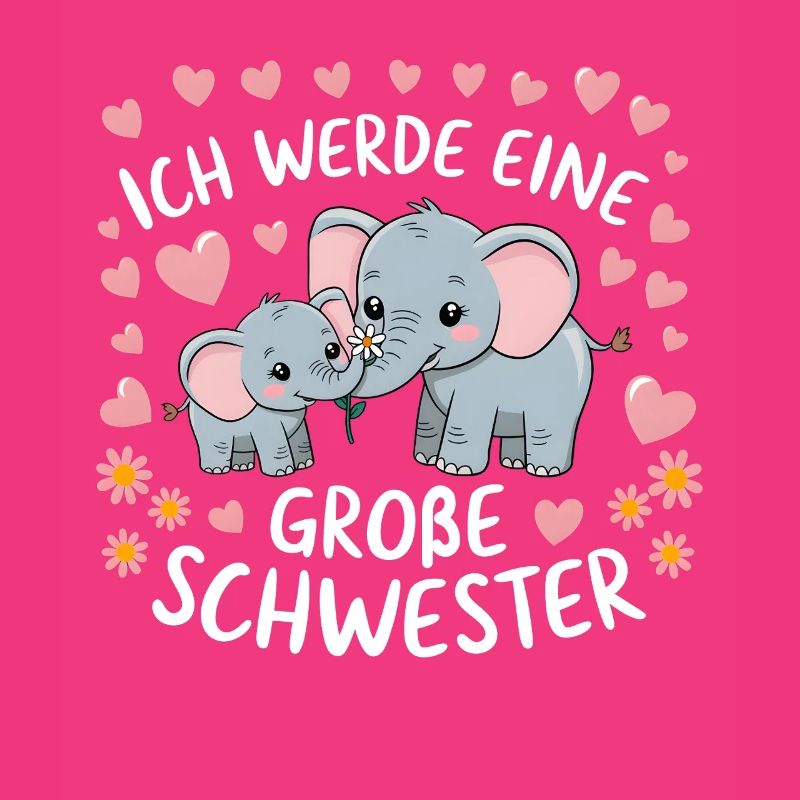 Ich werde eine große Schwester Elefant