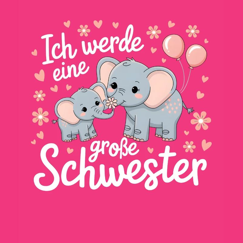 Ich werde eine große Schwester Elefant