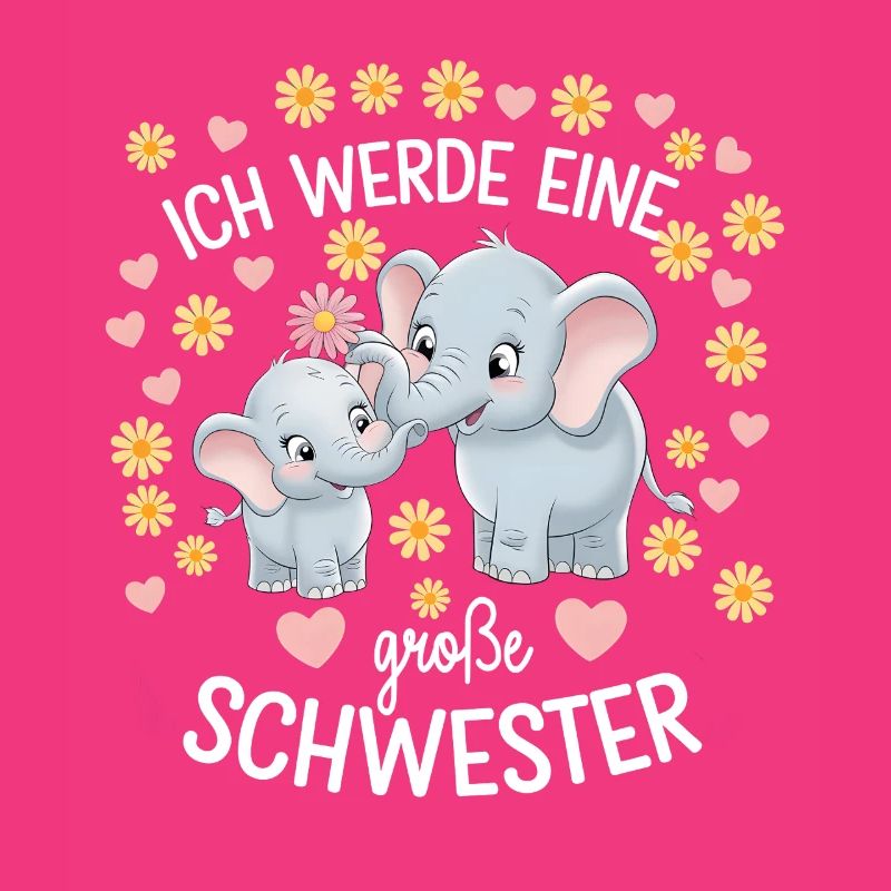 Ich werde eine große Schwester Elefant