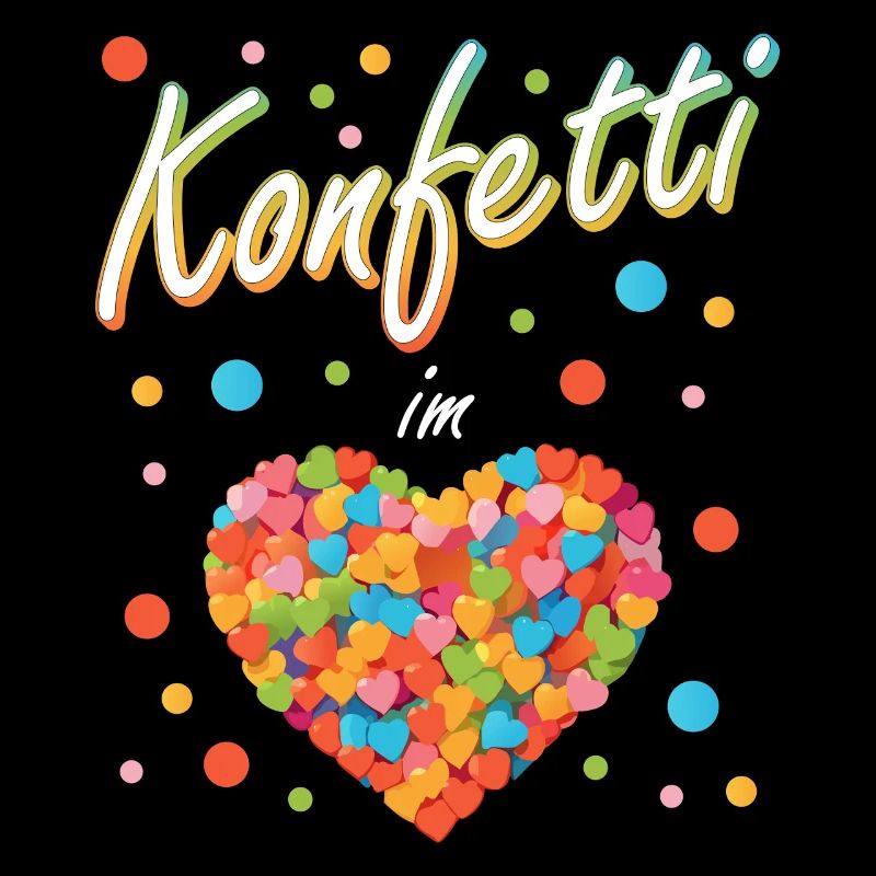 Konfetti Fasching Karneval Spaß Design