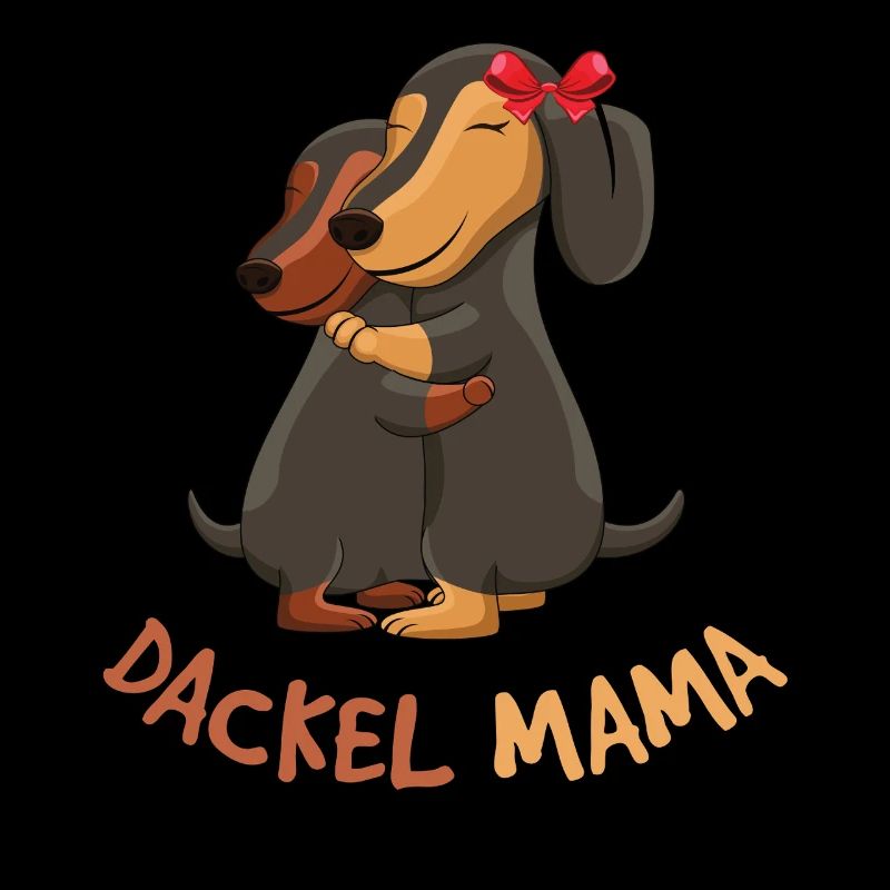 Teckel maman aimant chien câlin