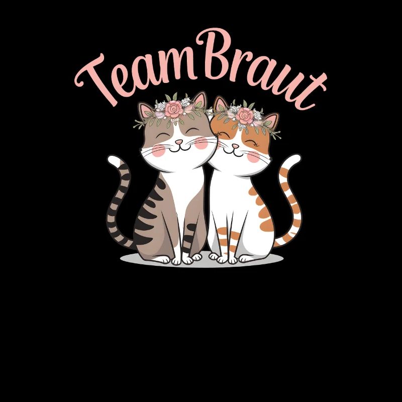 Team Bride Cat Kitten Engagement Bachelor Party