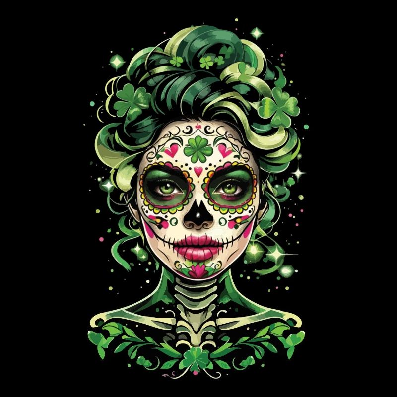 Fascinant art de la Saint-Patrick Calavera