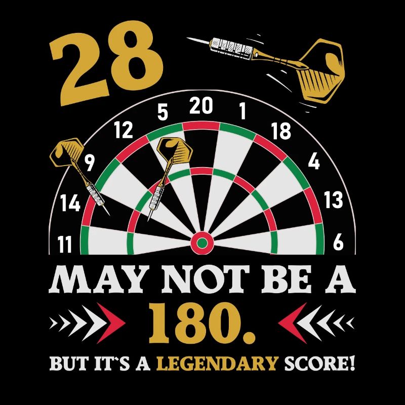 Pas 180 mais un classique : les fléchettes du 28e anniversaire