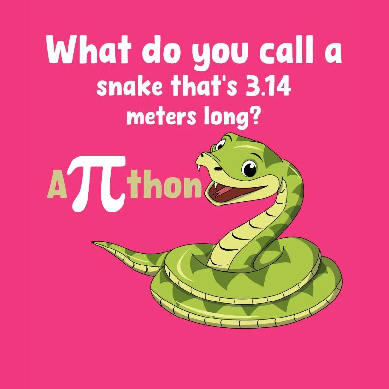 Pi-Tag Schlangenwitz Python Humor