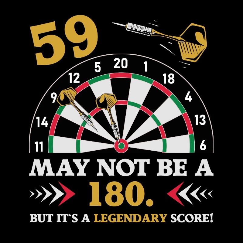 Pas 180 mais un classique : les fléchettes du 59e anniversaire