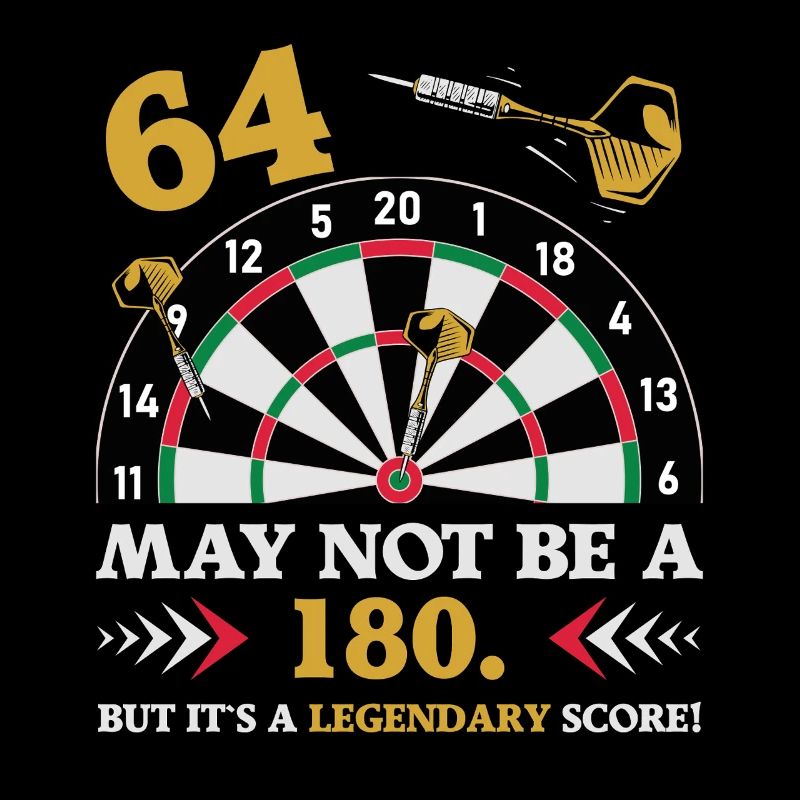Pas 180 mais un classique : les fléchettes du 64e anniversaire