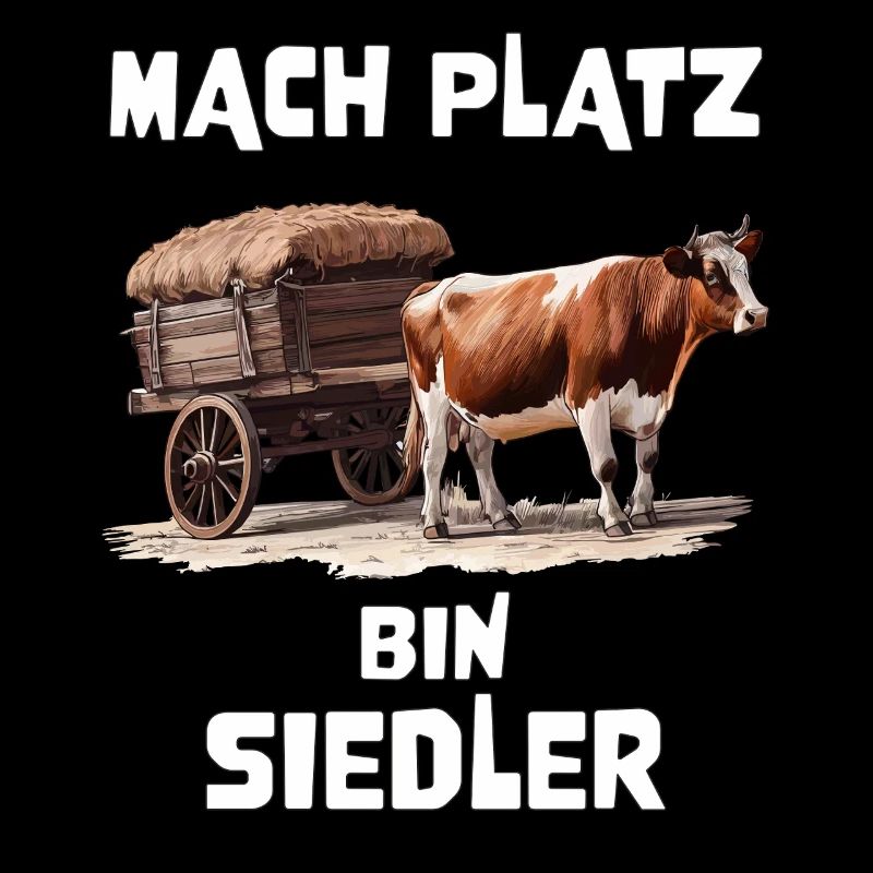 KUH PLANWAGEN MACH PLATZ BIN SIEDLER