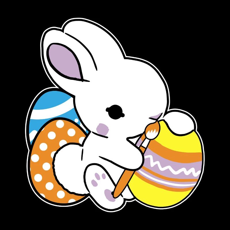 Easter Bunny Painted Easter Egg Painting Egg Hunt