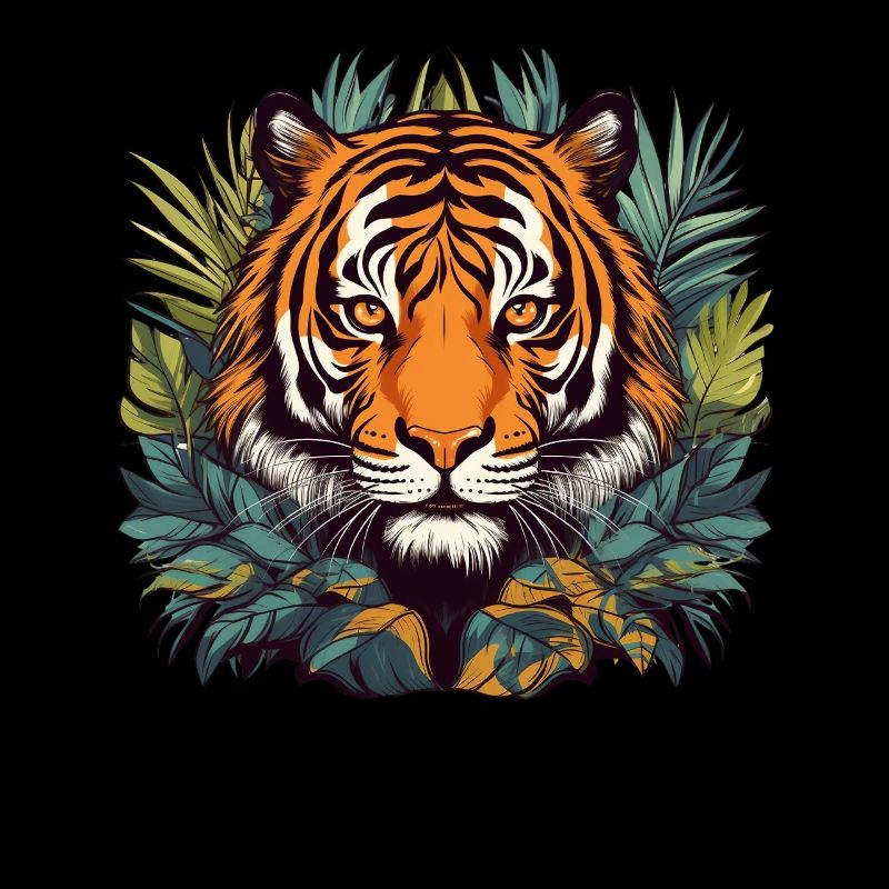 Tigre dans la jungle