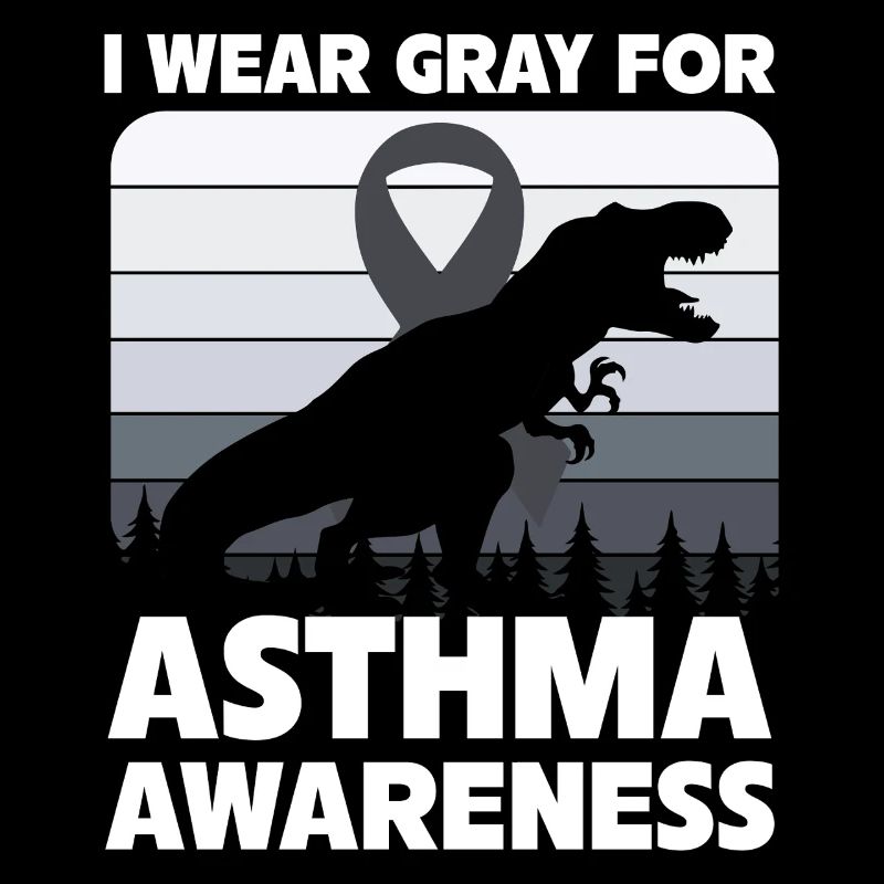 Ich Trage Grau Für Asthma Bewusstsein