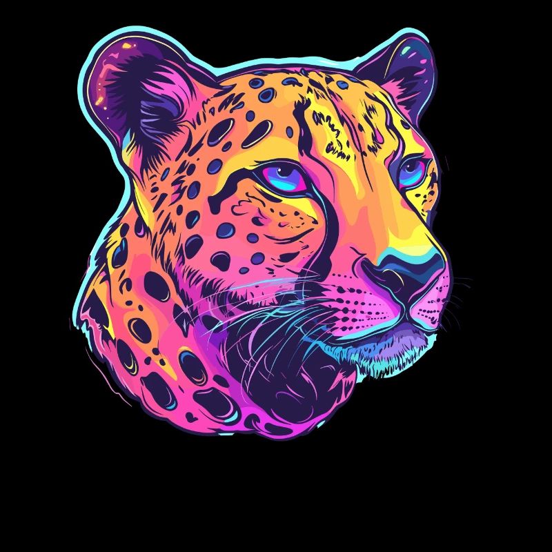 Bunter Leopard Popart