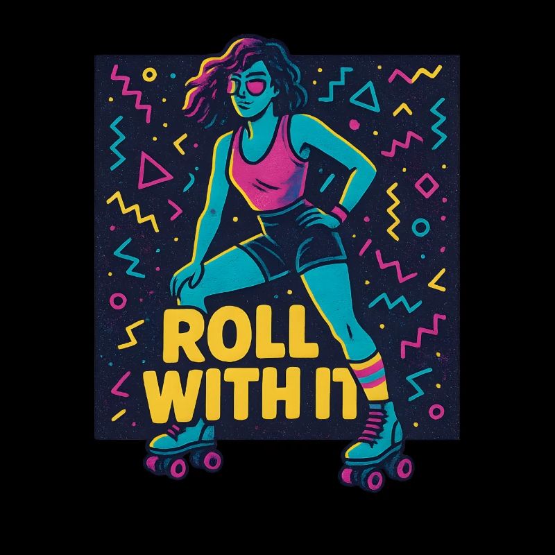 Roll With It - Retro Roller Skater