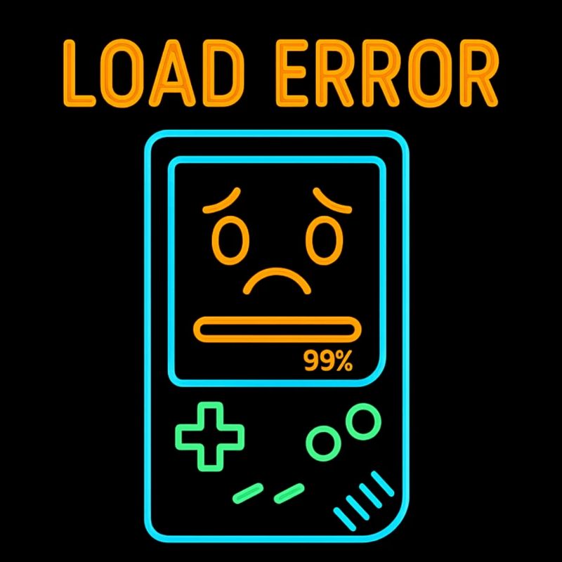 Load Error – Retro Gameboy Pixel Design