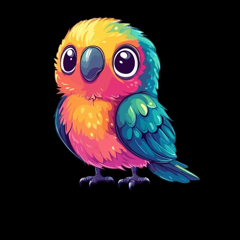 Colorful parrot cuddly