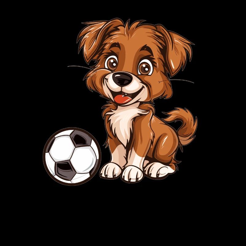 Soccer Dog with Charm