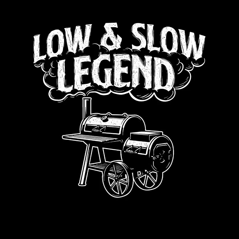 Low & Slow Legend Funny BBQ Smoker Grilling Gift
