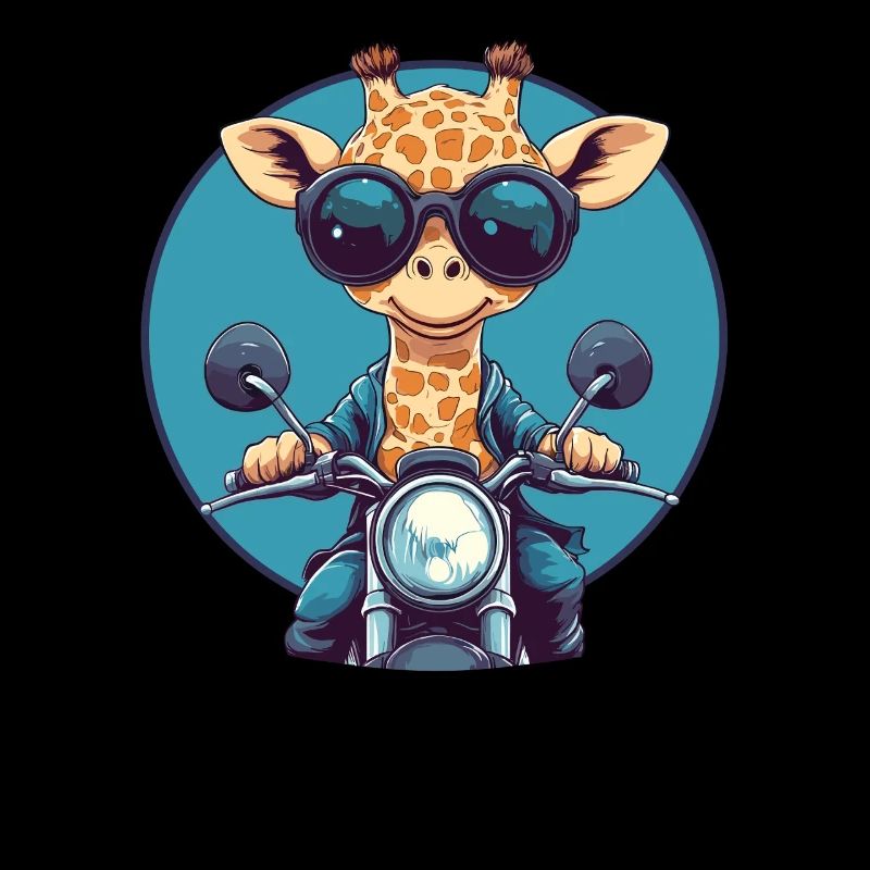 Giraffe with sunglasses