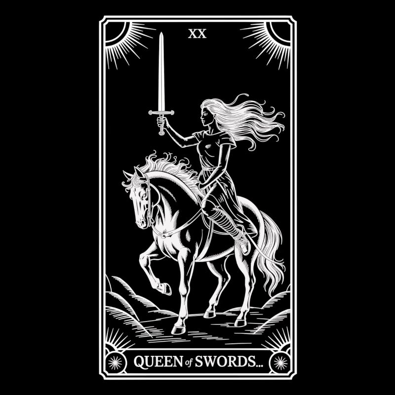 Carte de tarot Reine des épées