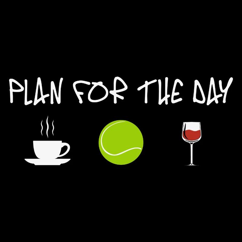 Plan for the Day Coffe Tennis Wine