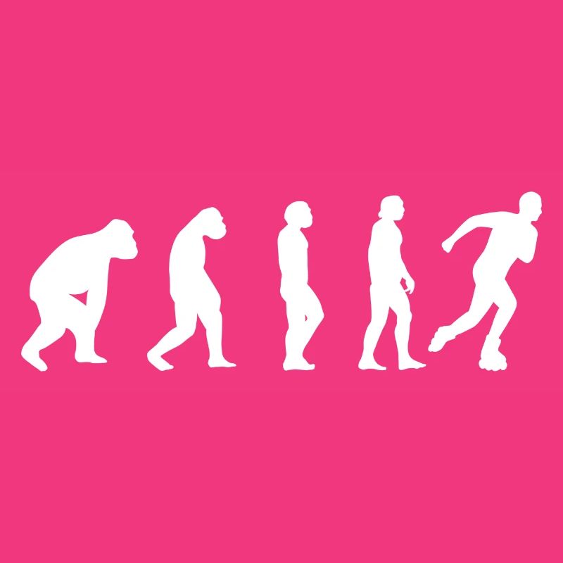 Inline Skating Skater Roller Skate Evolution Gift