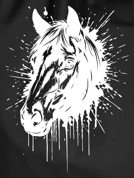 White Splash Horse Head