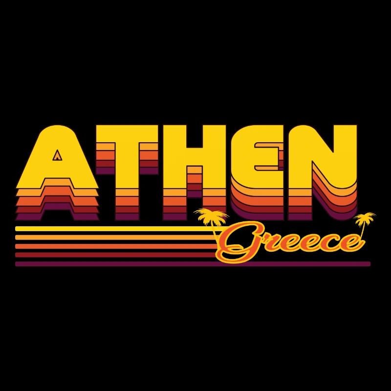 Athens: Summery retro design