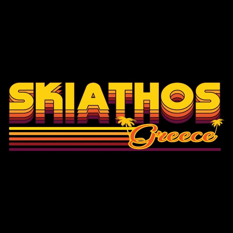 Skiathos: Summery retro design