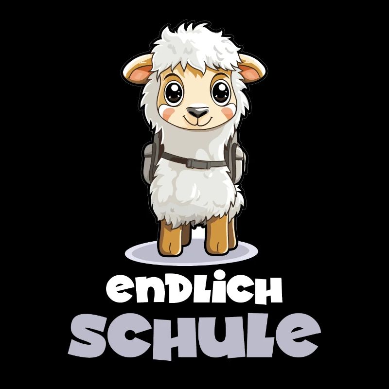 Endlich Schule Lama