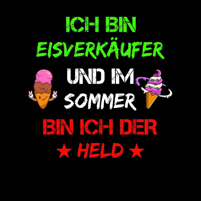 Eisverkäufer Eisdealer Eis Eiscreme Waffeleis