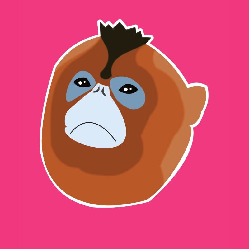 Espèce de singe singe à nez de souche