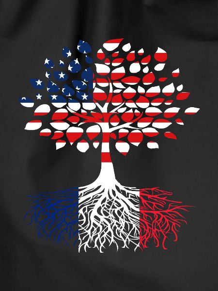 American tree French roots