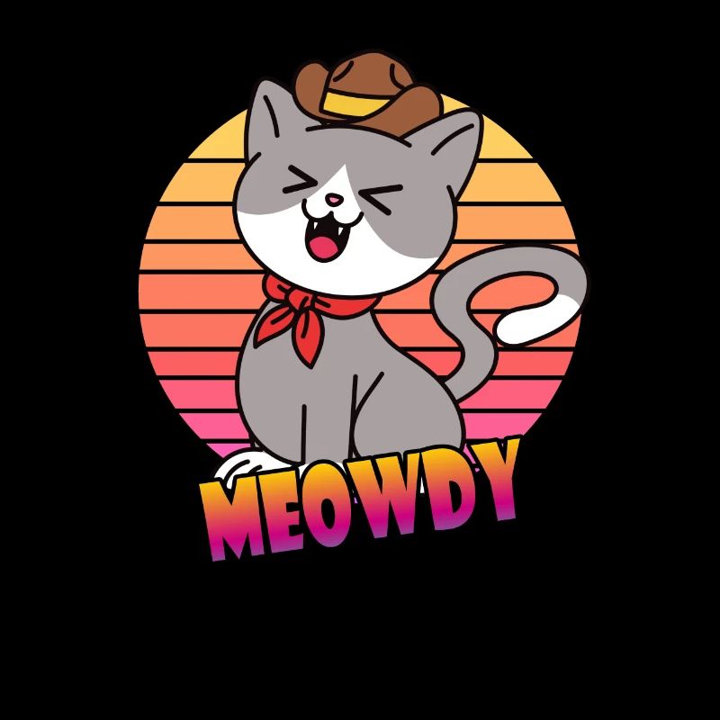Meowdy Cowboy Cat