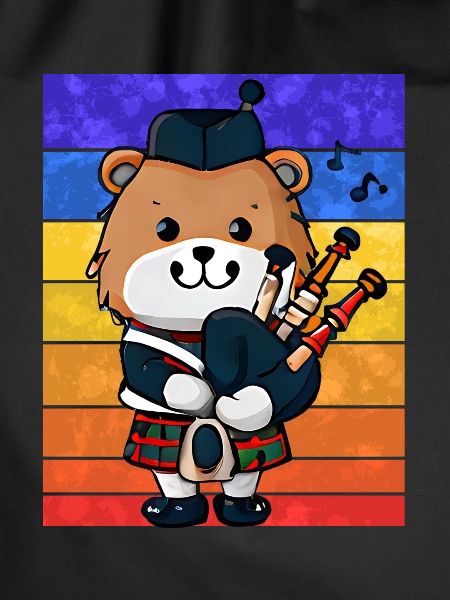 Scottish Bagpipe Bear