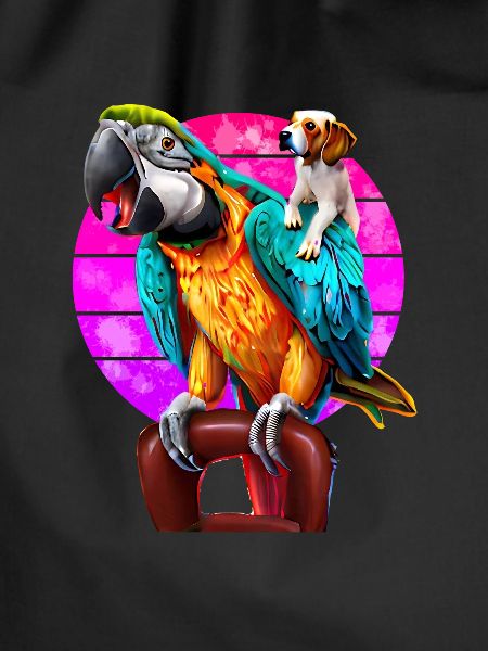 Macaw and Beagle Friendship