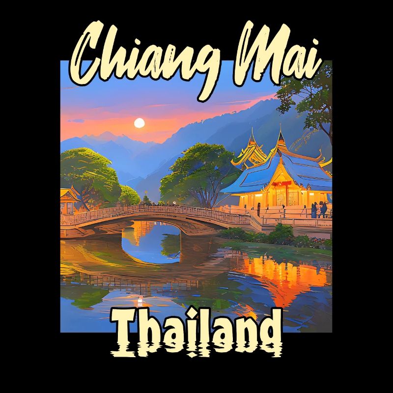 Coucher de soleil à Chiang Mai