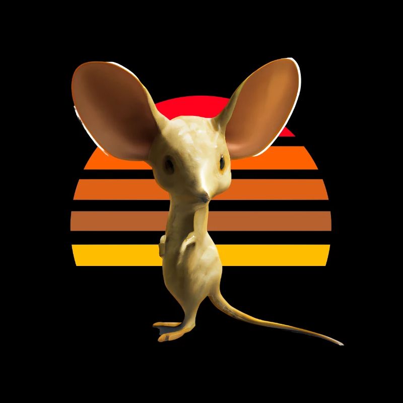 Cute long-eared jerboa design