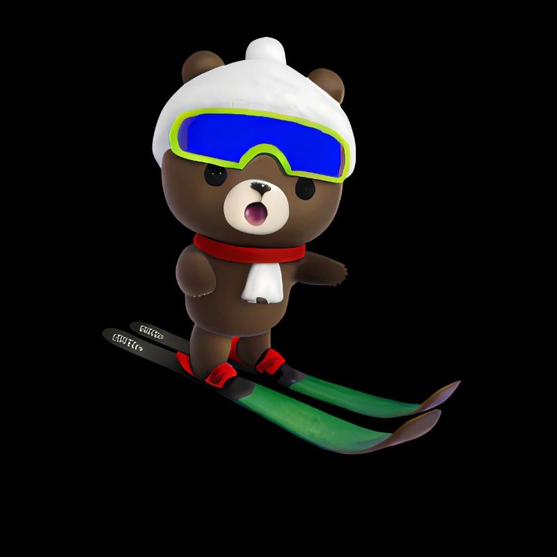 Stunned skier Bear