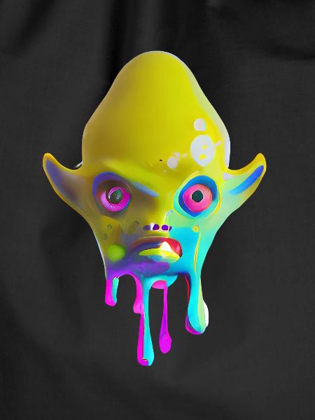 Farbenfroher Alien