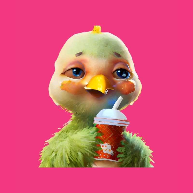 Poulet mignon avec boisson gazeuse