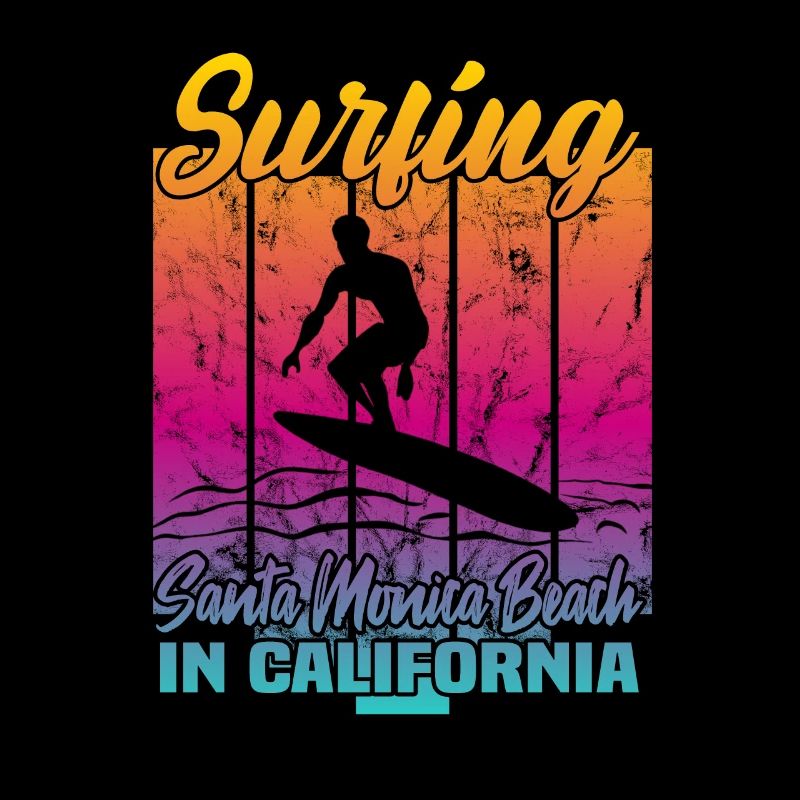 Surfer à Santa Monica