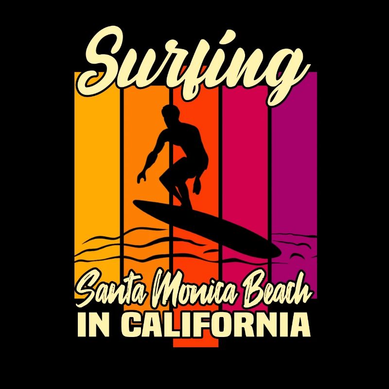 Surfer à Santa Monica